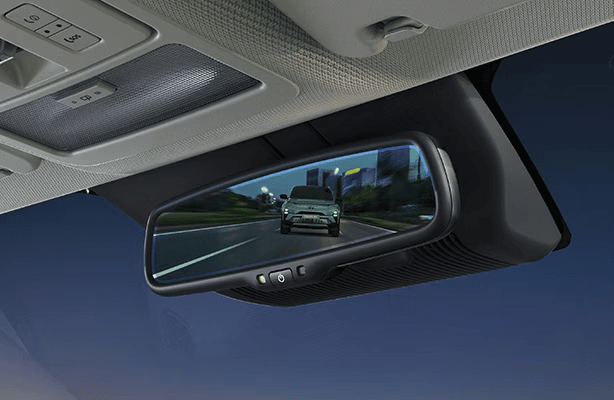 Auto Dimming IRVM - Tata Curvv EV Safety Feature