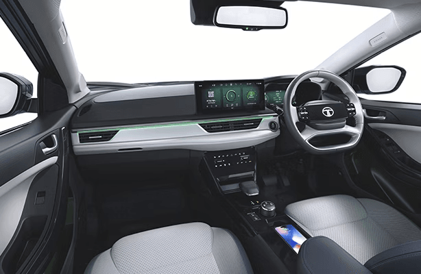 Advanced Digital Dashboard Display - Tata Curvv EV Interior Technology