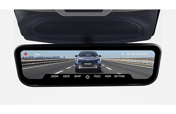 Tata Harrier EV HD Rearview Mirror with DVR - Digital Mirror with Recording Capability