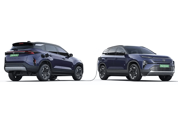 Tata Harrier EV Vehicle to Vehicle V2V Charging - Peer-to-Peer Electric Vehicle Charging
