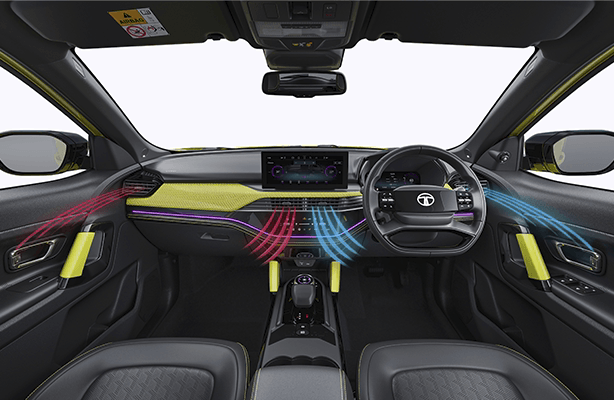 Voice Assisted Dual Zone Climate Control in Tata Harrier SUV