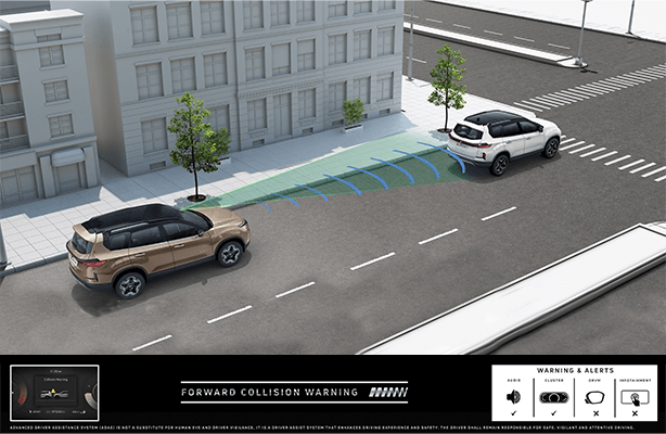 Forward Collision Warning System for Enhanced Safety in Tata Safari - Advanced Driver Assistance