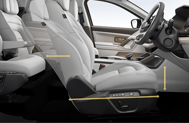 6-Way Electric Driver Seat with Memory in Tata Safari SUV - Advanced Comfort Technology