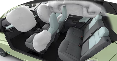 6 Airbags Safety Suite in Tata Tiago EV