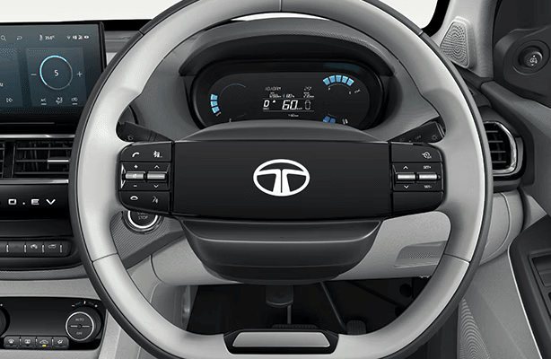 Steering Mounted Audio Controls in Tata Tiago EV