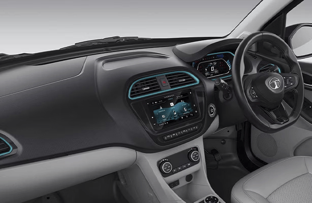 Tata Tigor EV Dual-Tone Dashboard with Modern Finish